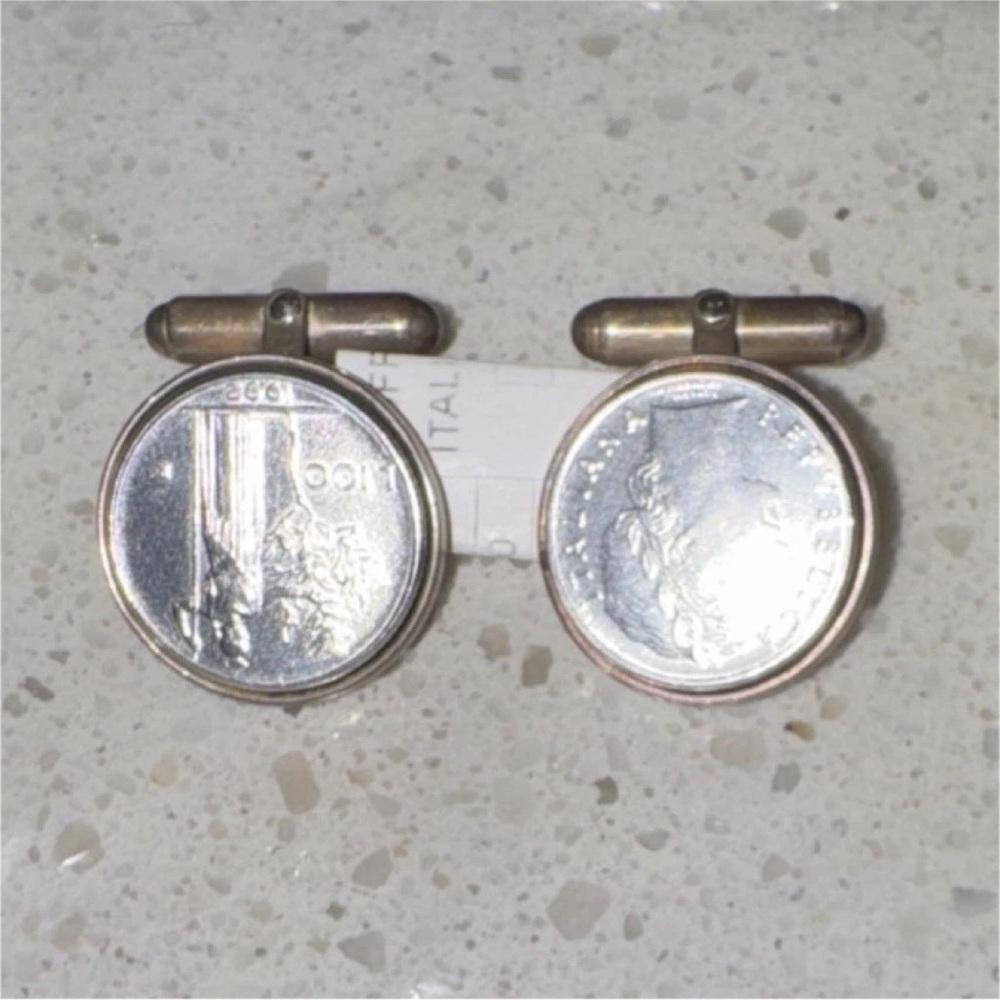 Silver Coin Cufflinks